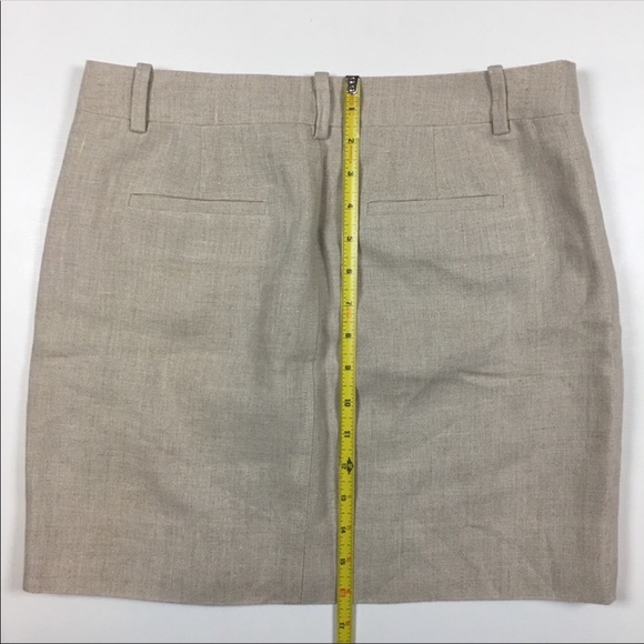 JCrew Linen Zippered Skirt - Picture 8 of 8